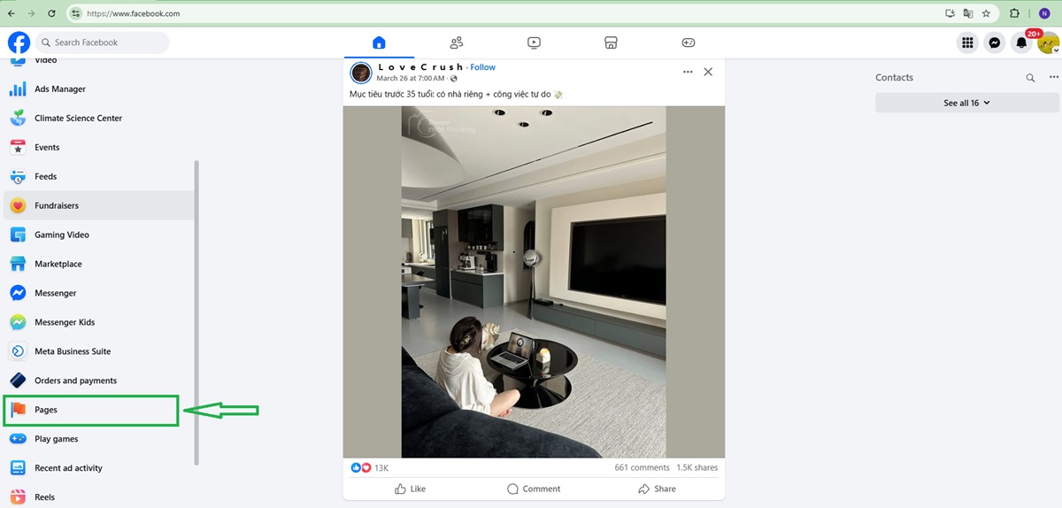 How to create a facebook page 1