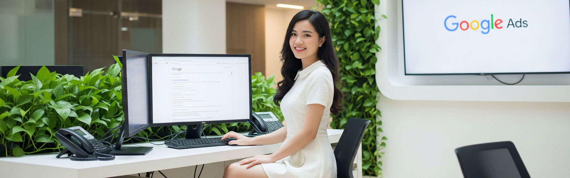 Banner trang khóa học quảng cáo Google 2