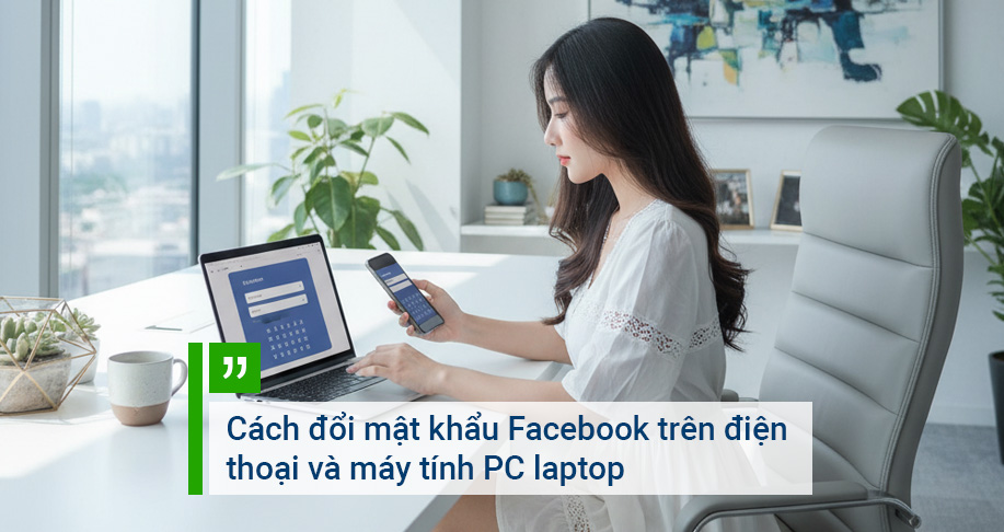 Cách đổi mật khẩu Facebook trên điện thoại và máy tính PC laptop