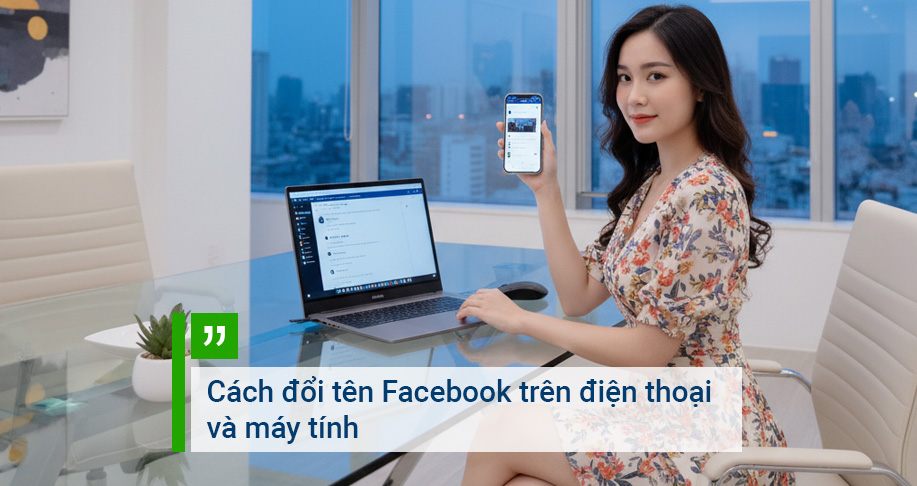 Cách đổi tên Facebook trên điện thoại và máy tính