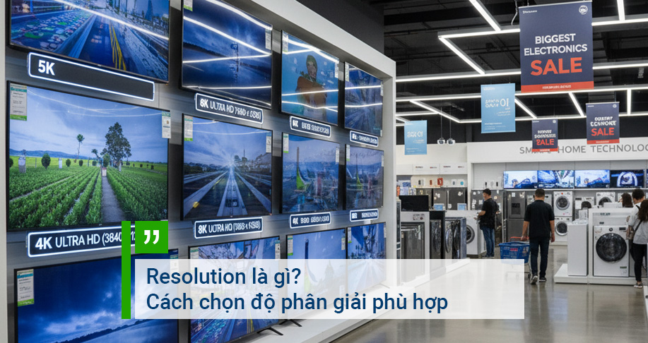Resolution là gì? Cách chọn độ phân giải phù hợp