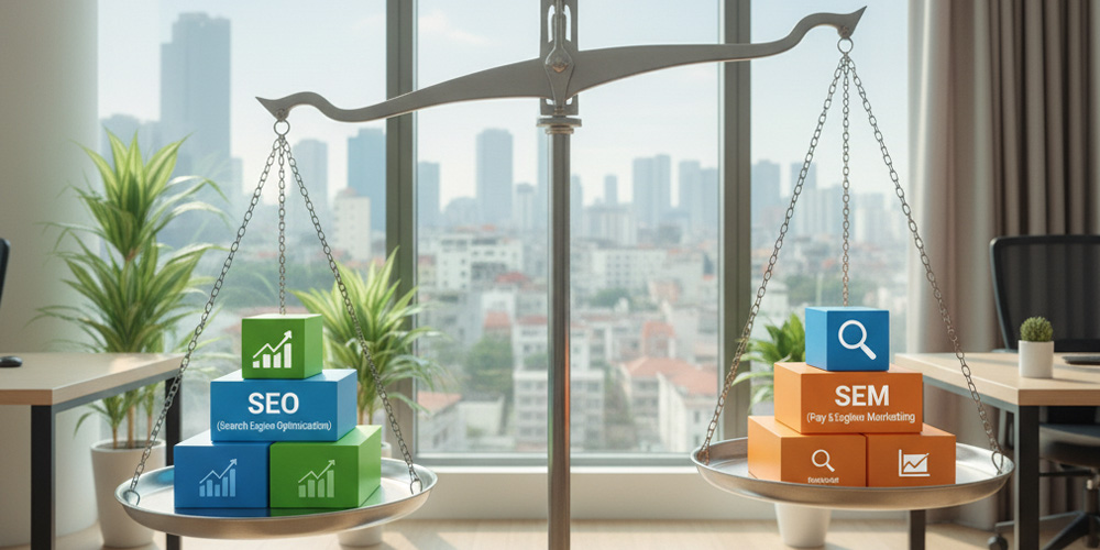SEM là gì So sánh SEM và SEO