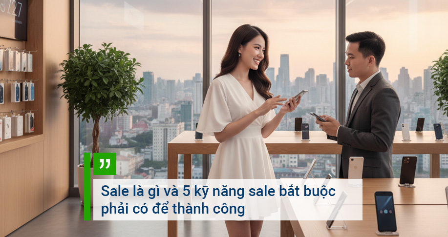 Sale là gì và 5 kỹ năng sale bắt buộc phải có để thành công