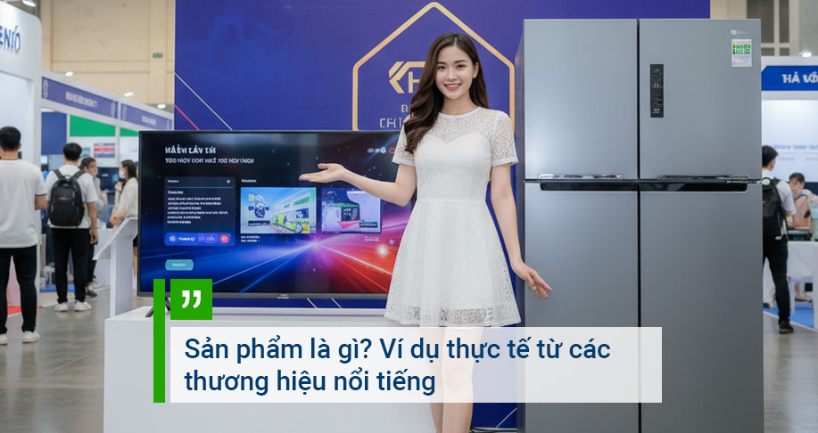 Sản phẩm là gì? Ví dụ thực tế từ các thương hiệu nổi tiếng