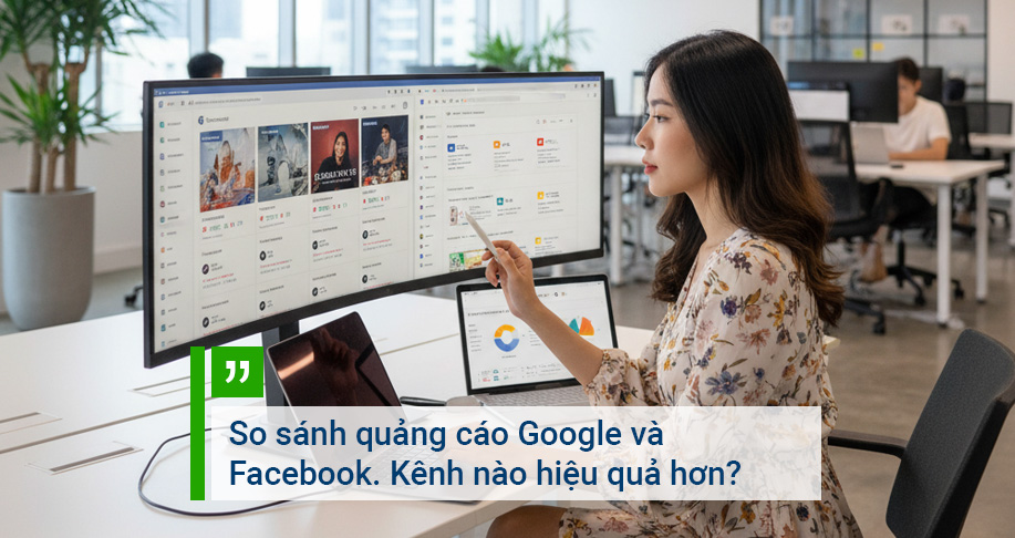 So sánh quảng cáo Google và Facebook. Kênh nào hiệu quả hơn?