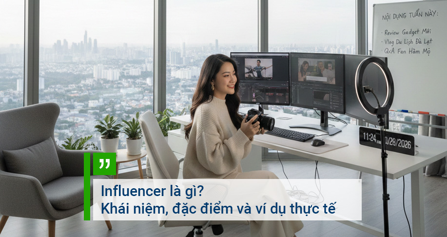 Influencer là gì? Khái niệm, đặc điểm và ví dụ thực tế