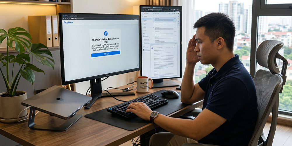 Cách khoá Facebook tạm thời trên điện thoại và máy tính