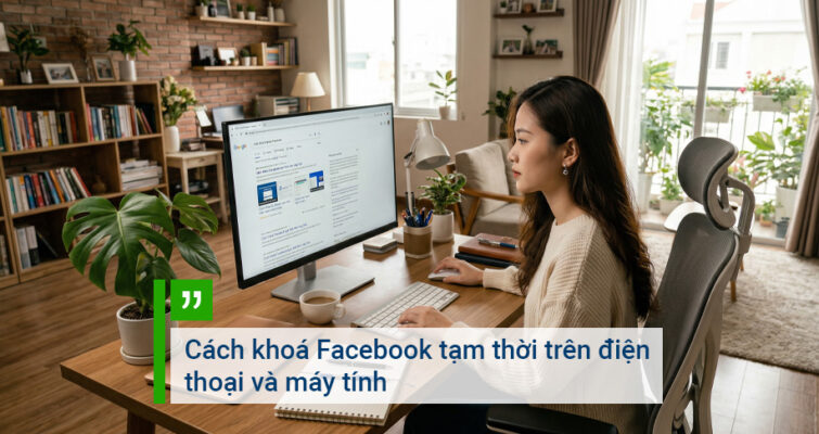 Cách khoá Facebook tạm thời trên điện thoại và máy tính
